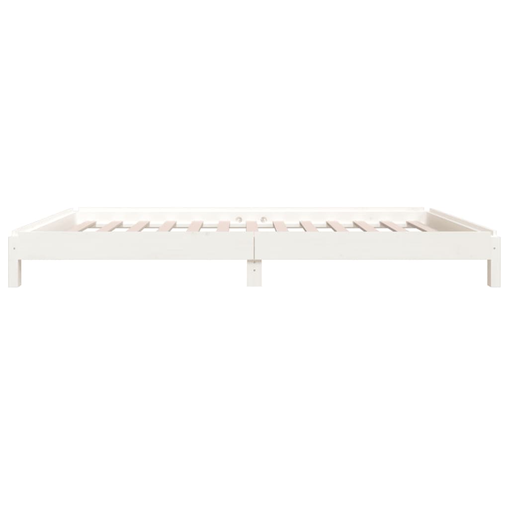 Bunk Bed White 90 x 190 cm Solid Pine Wood