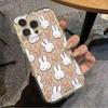 Прозрачный мультяшный чехол Miffy Rabbit & Bear для Apple XS/13Pro/14/15/16/17 Pro Max