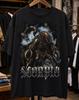 Scorpio Zodiac Warrior T-Shirt, Cyber Sci-Fi Tactical Graphic Tee, Loose Drop-Shoulder Cotton Shirt