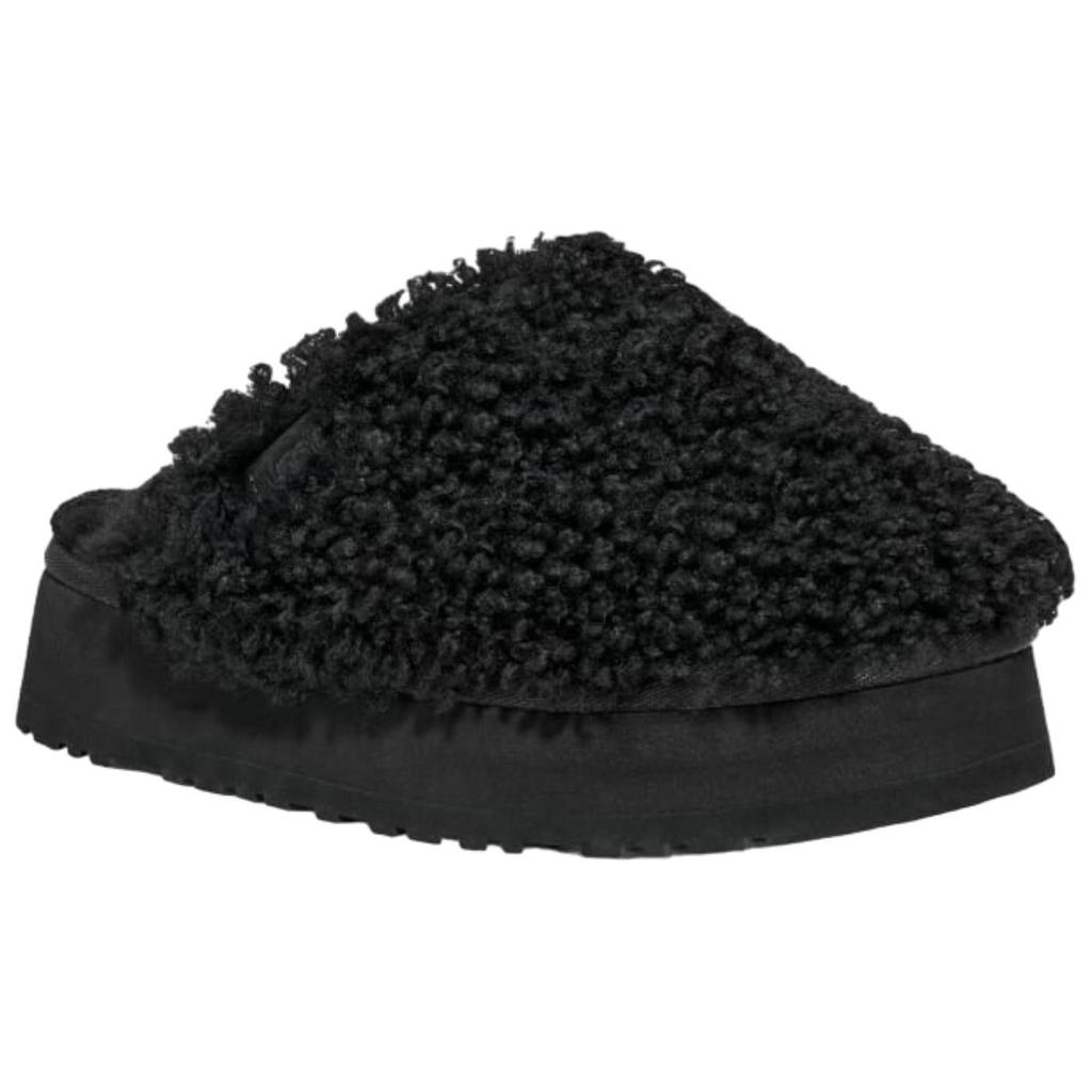 UGG Suede Versatile Fashion Open-Toe Slippers Women Slippers Black 1133171-BLK