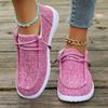 2025 Autumn New Women Casual Comfortable Flat Shoes Women Solid Lace-up Loafers Women Fashion Sports Shoes Zapatos De Mujer