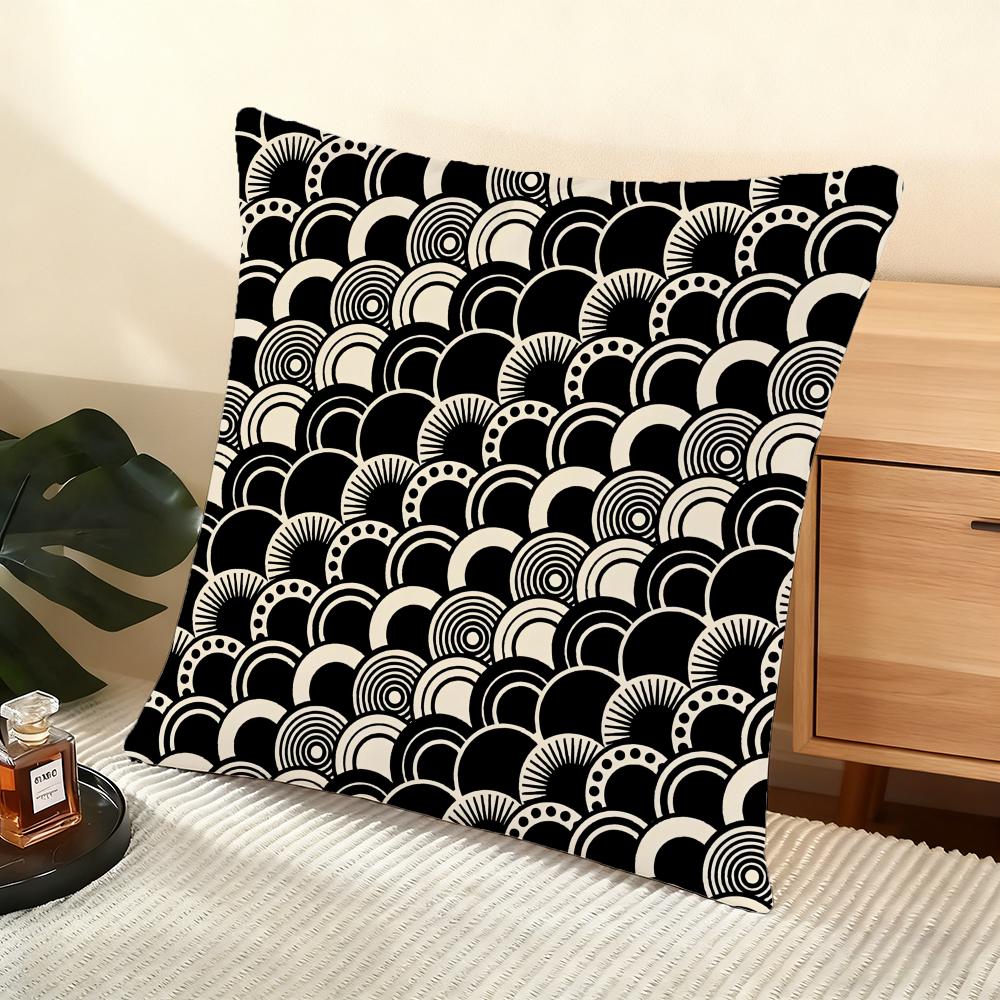 JAPANESE Style Cushion Cover Soft Short Plush Pillow Cover Smooth Cozy Texture Aesthetic Cushion Case Home Decor