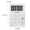 Dretec Digital Cubic Timer with Sound and Light, Silent Function, White