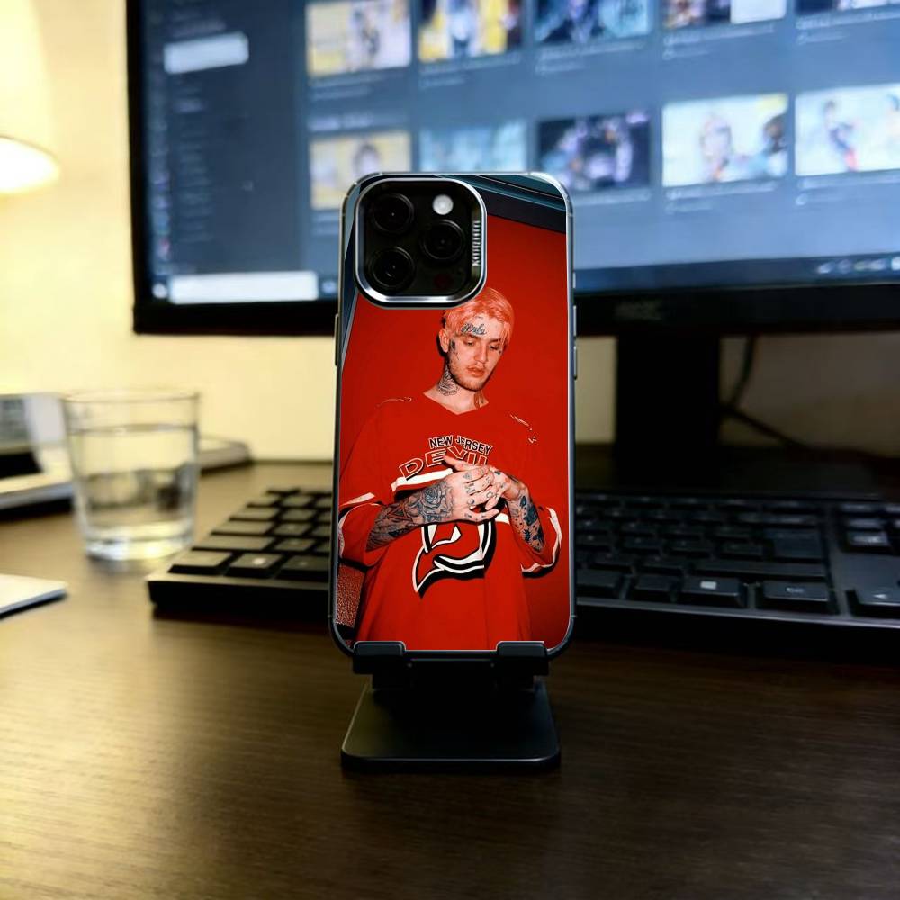 Чехол для телефона Lil Peep Hellboy Love Rapper для iPhone 17,16,15,14,13,12,11 Plus,Pro Max,XS, Цветной Серебристый Черный Чехол