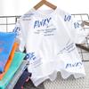 Детская повседневная базовая рубашка, летний топ с короткими рукавами для девочек, футболка с короткими рукавами для мальчиков