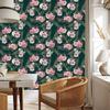 Wallpaper Leaves Ferns Roses for Living Room and Bedroom 50x1000