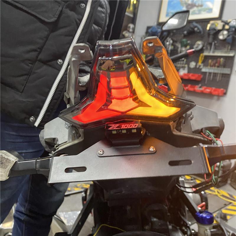 Держатель номерного знака Kawasaki Z1000, кронштейн светодиодного фонаря для KAWASAKI Z1000 2014-Z1000R, держатель заднего номерного знака