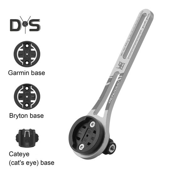 Переднее крепление для велосипеда, кронштейн из алюминиевого сплава со сменной базой для велокомпьютера, регулируемое интегрированное переднее крепление для велосипеда для Garmin Edge