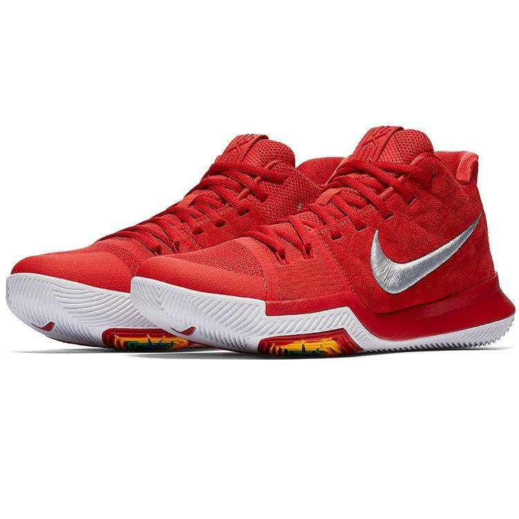 Nike Kyrie 3 Красная замша 852395-601