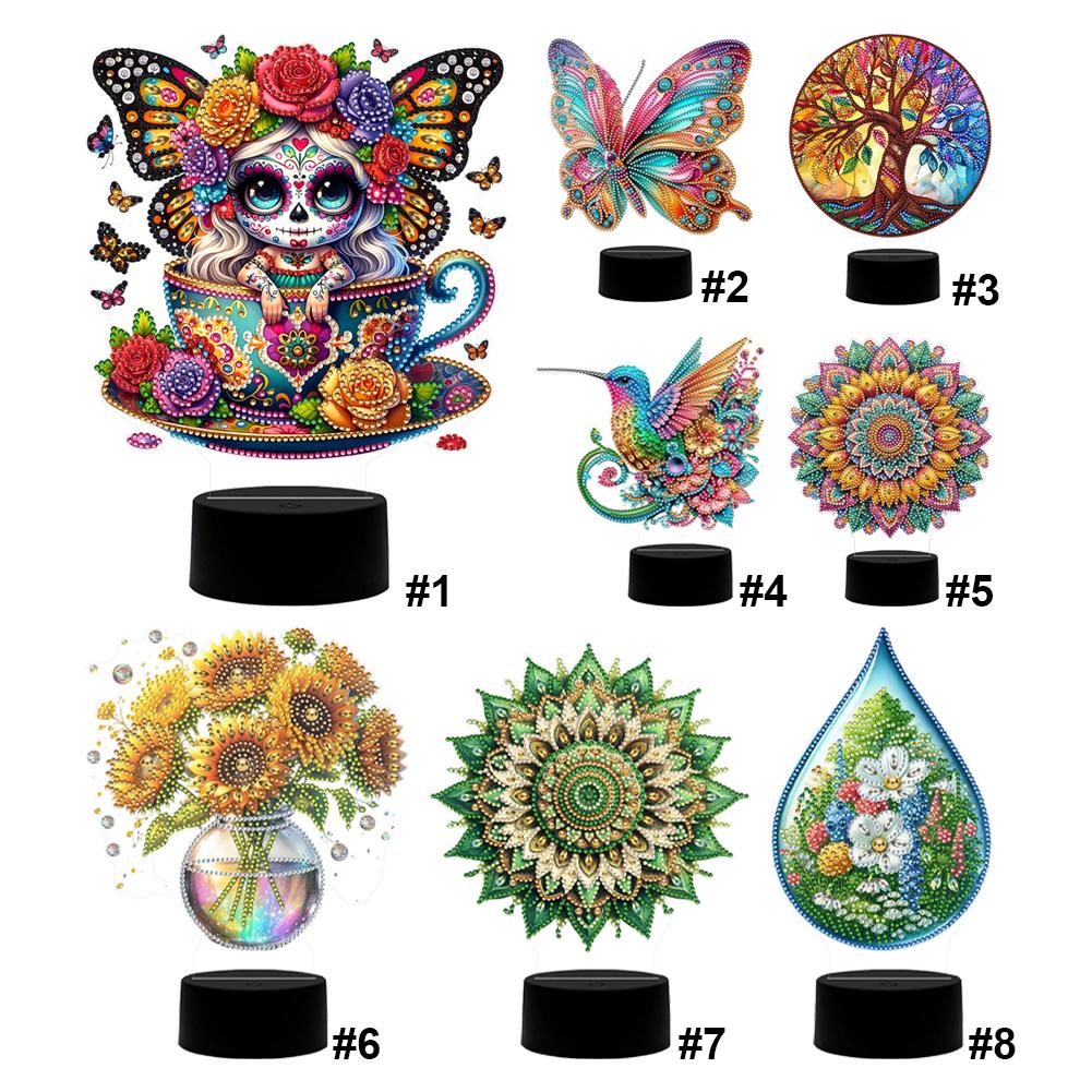 Набор для алмазной живописи «Ночник» с инструментами, настольная лампа, прикроватная лампа для декора спальни, подарки