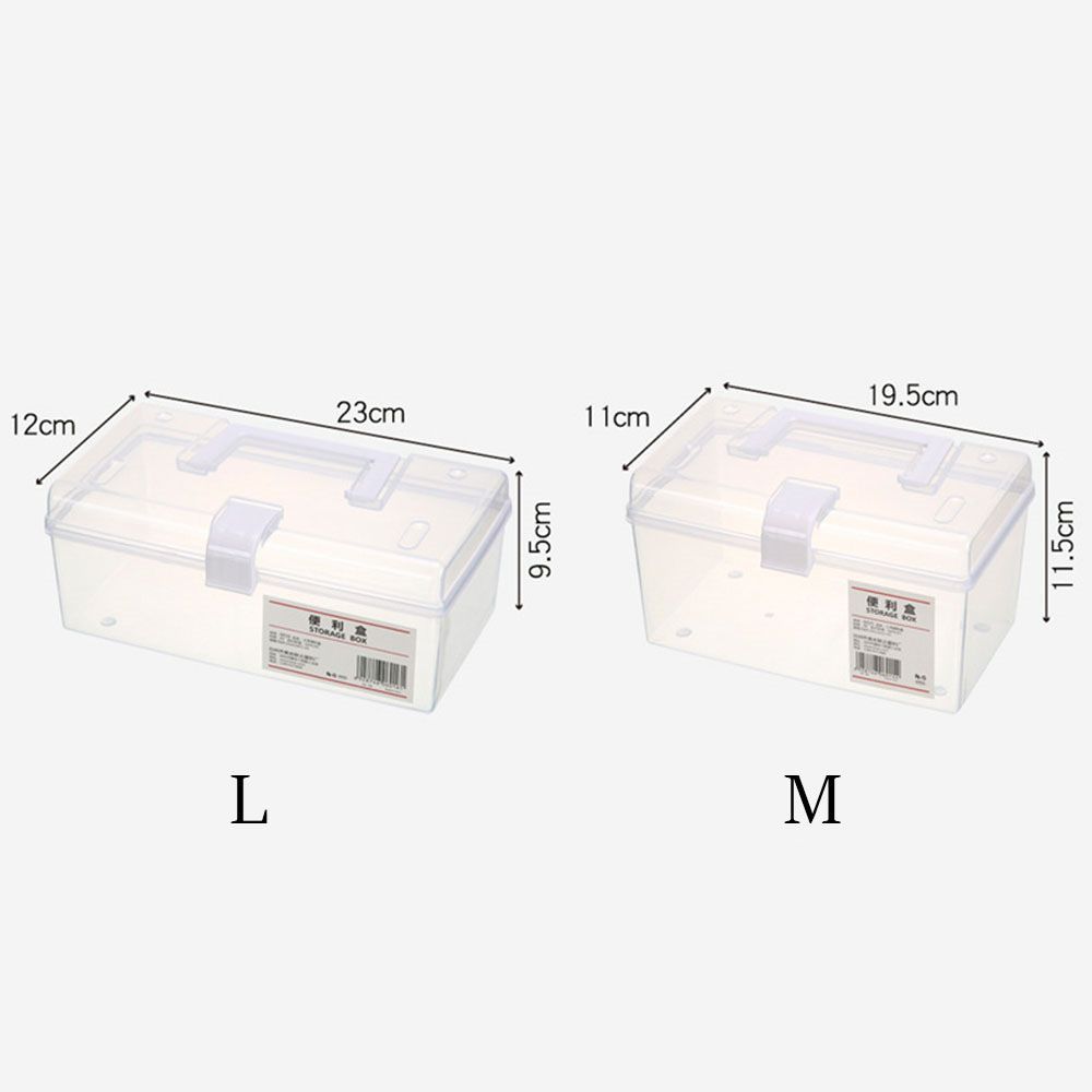 Portable Household Waterproof Mask Storage Box With Handle Medicine Chest Sundries Holder