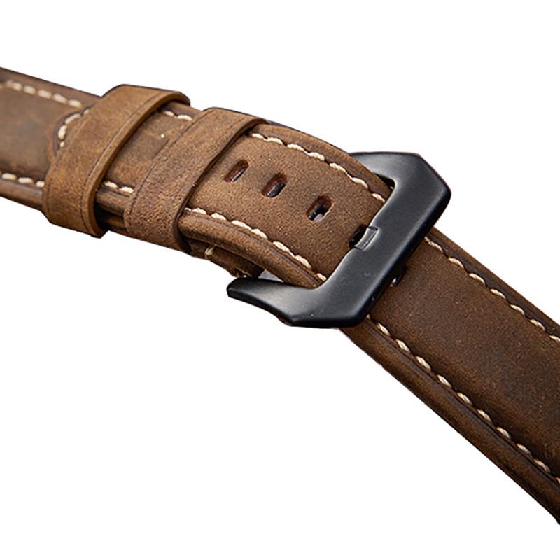 Новые аксессуары для часов Ремешок для часов подлинный 20 мм 22 мм 24 мм 26 мм ремешок для часов Ремешки для часов Crazy Horse кожаный ремешок для часов натуральная кожа мягкий винтажный коричневый