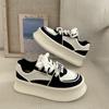 Women's Sneakers  Casual Height Increasing White Shoes Fashion Lace Up Comfortable Breathable Sneakers Platform Femme
