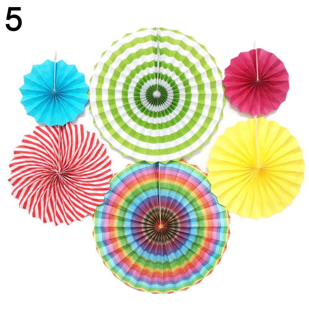 Party Decor Birthday Decor Supplies Tissue Paper Flower Paper Crafts Wedding Fans Paper Fan Flowers