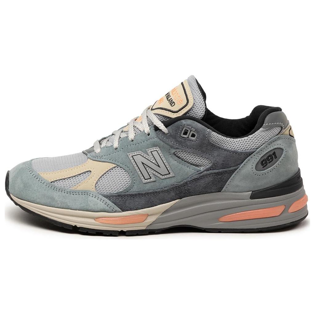 Новые New Balance 991 MiUK Серебристо-голубые Turbulence U991SG2