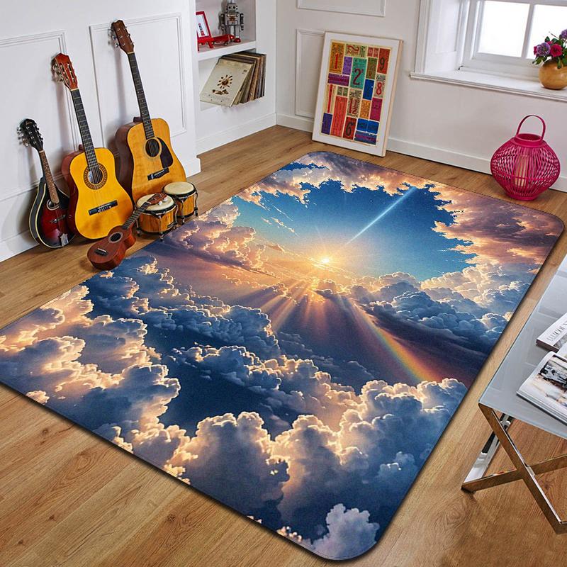 Ковер с принтом C-Clouds Модный коврик для йоги Нескользящий ковер Украшение спальни Уличный ковер Спальня Подарок на день рождения