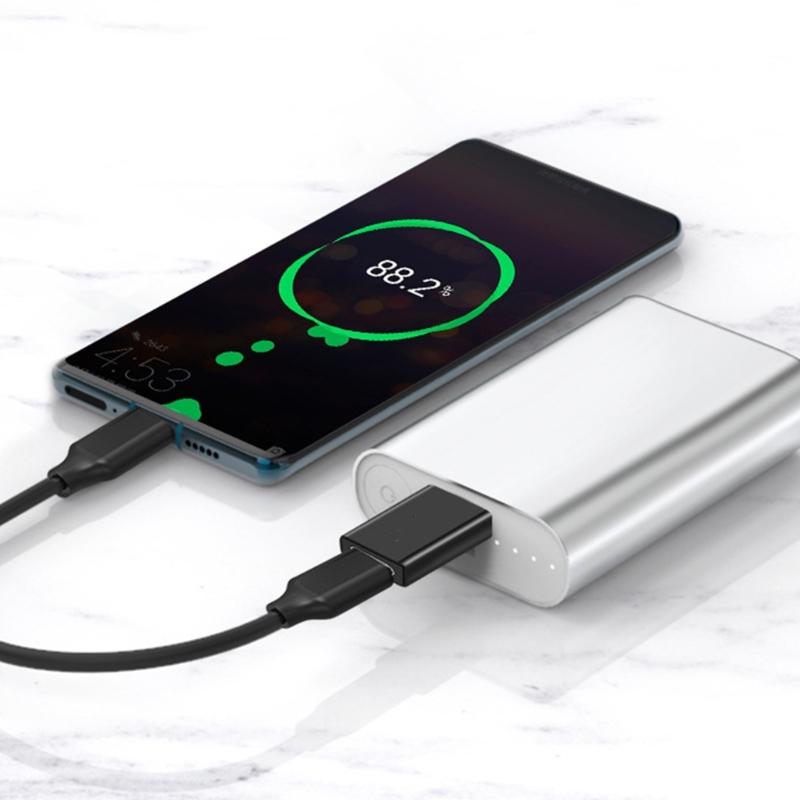USB C female на USB male Адаптер OTG для быстрой передачи данных и быстрой зарядки для смартфонов, ноутбуков, зарядных устройств