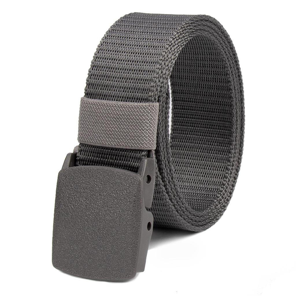 New Unisex Canvas Tactical Belt - No Metal Buckle, Woven Design, Ideal for Military Training.