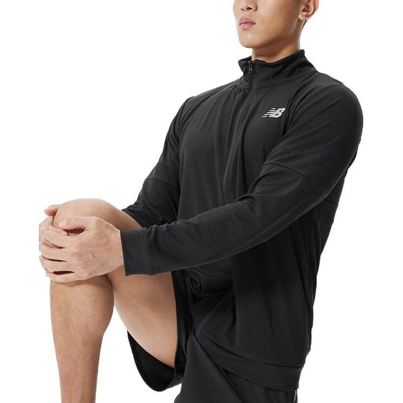 New Balance Куртки Мужские Черные Стойка Тонкие Другие MJ21032-BK