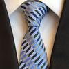 8cm Polyester Striped Men's Tie for Professional Business Attire