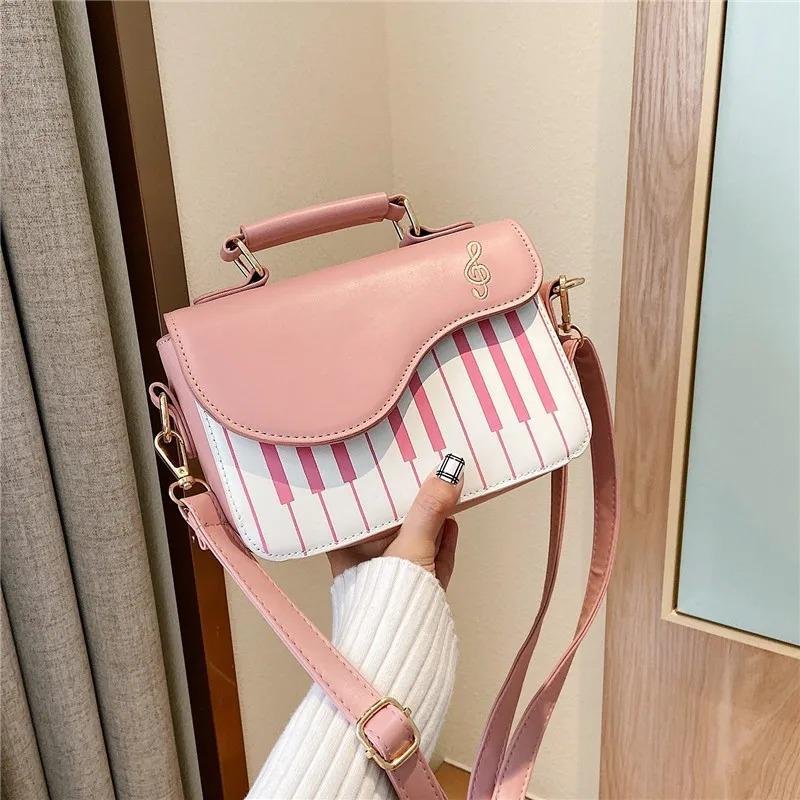 Fashion Women Shoulder Bags Piano Style Lady Bag PU Leather Handbags Casual Woman Girls Tote Bags Billfold Wallet Flap Bag