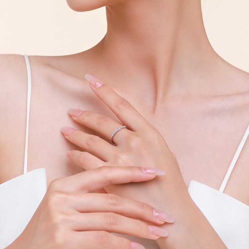 Tancise Classic стерлингового серебра 925 пробы кольцо с цирконом женские ювелирные изделия свадебное обещание вечерние подарок