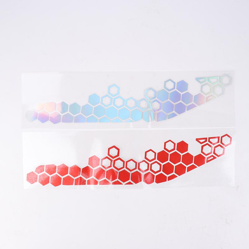 Наклейки в виде сот для мотоциклов, светоотражающие наклейки, многоцветные декоративные наклейки, украшения для бампера мотоцикла, аксессуары