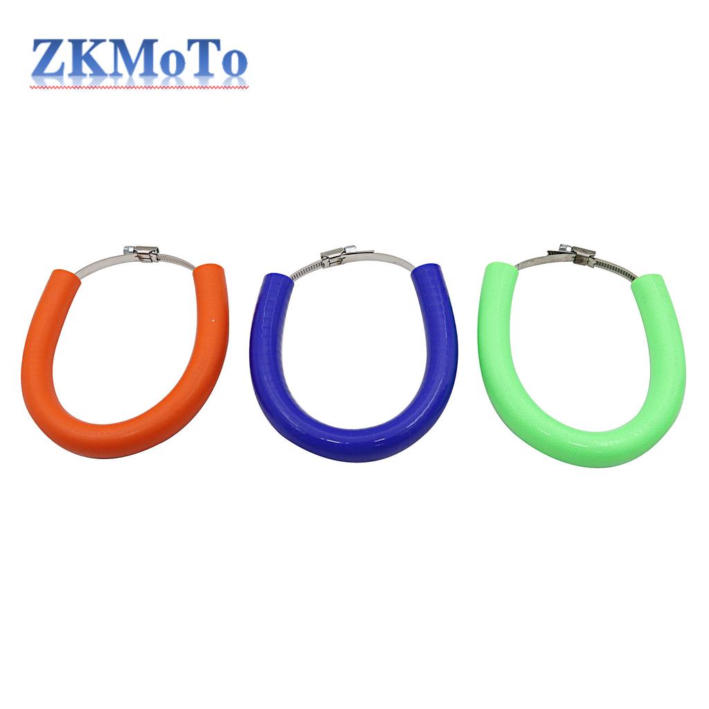 Universal Motorcycle Oval Exhaust Protector Can Cover For KTM Dirt Bike Accessories Silicone Guard Anti-hot 250 350 450 500 CC