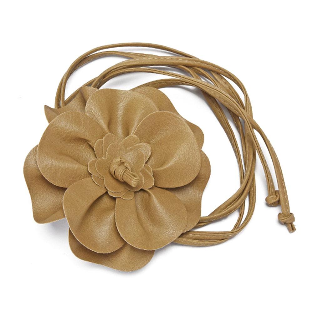 Модные ремни из ПУ кожи с цветочным шнурком, декоративные, роскошные, с цветочной цепочкой на талию, сделай сам, поясные ремни для юбок, джинсов, платьев, одежды