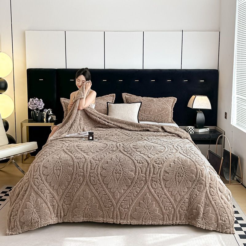 Одеяло из бархата Тафу, супертолстое теплое одеяло, зимнее толстое фланелевое простынь-одеяло