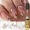 Nail Art Metal Wire Glue Hook Edge Painted High Density Metal Glue Phototherapy Wire Drawing Glue Nail Salon Special