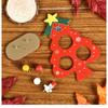 Wooden Mini Christmas Tree Decoration for Children DIY Intelligence Toy, Desktop Stand, Christmas Gift