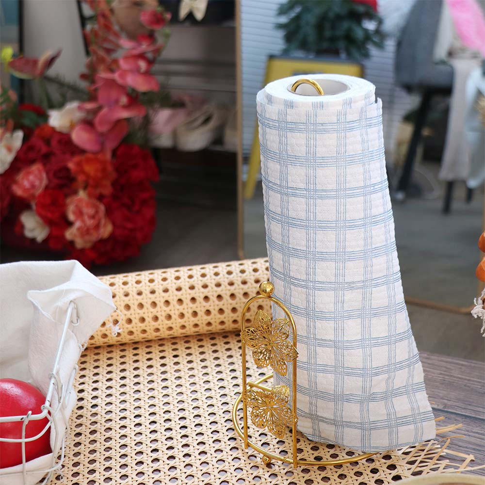 Free Standing Roll Paper Towel Holder Gold Vertical Napkins Rack Tree Paper Towel Holder Kitchen