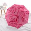 1pc Pink Cat Pattern Automatic Open/Close Umbrella, Windproof, Folding Compact Umbrella with Lightweight Design for Women/Men153