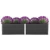 Jardinière 250 x 100 x 54 cm WPC Gris