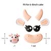 8pcs Cute Cow Cake Decoration Farm Animal Birthday Cow Cake Topper for Baby Shower Party Decorations Animals Theme Party