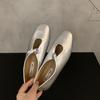 Мода Bailamos 2025 Новый Бренд Женские Балетки Круглый Носок Неглубокие Слипоны Женские Повседневные Балетки Мягкая Кожа Элегантные Туфли для Платья Mujer