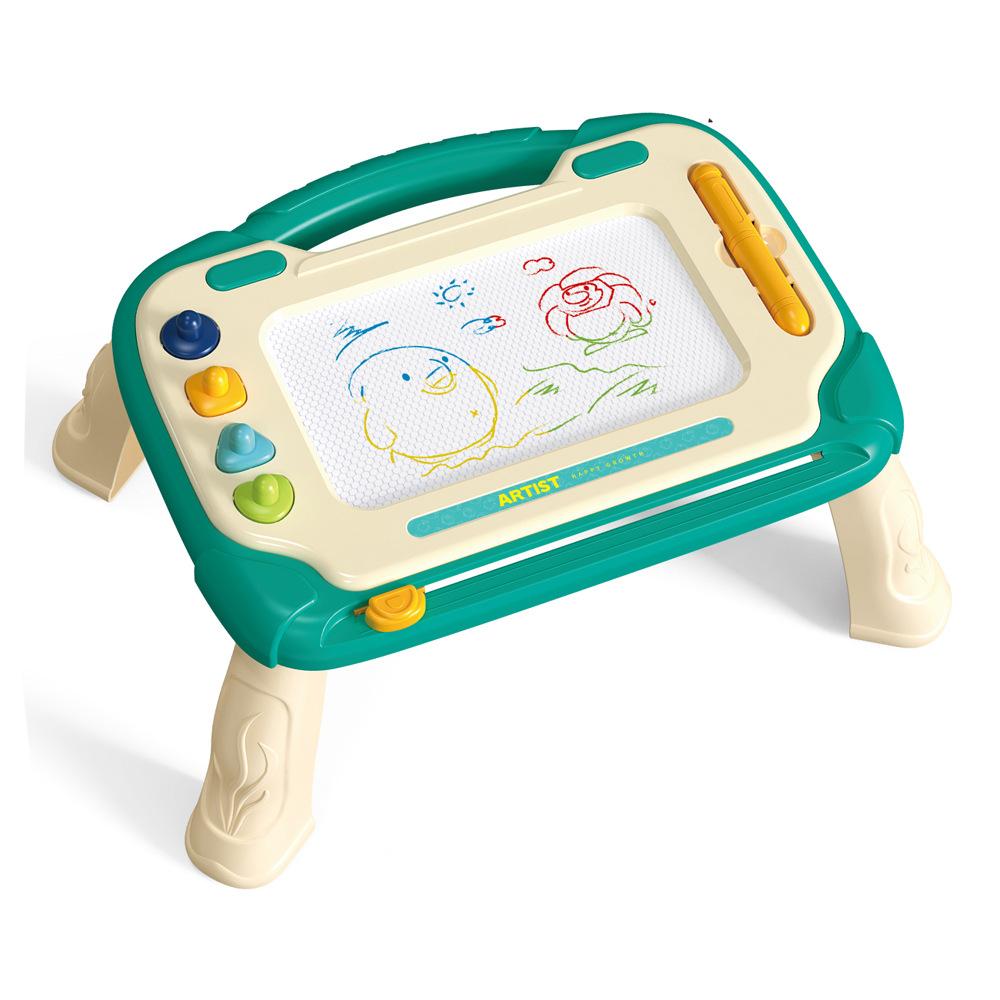 Children'S Magnetic Drawing Board Color Scribbling Board Toddler Baby Erasable Magnetic Writing Board Bracket Toy