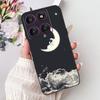 Для Motorola Edge 60Pro XT2507-1 Задняя крышка Для Motorola Edge 60 Pro Чехол Милый Мультяшный Роскошный Цветочный Рисунок Черный Силикон 6.7"