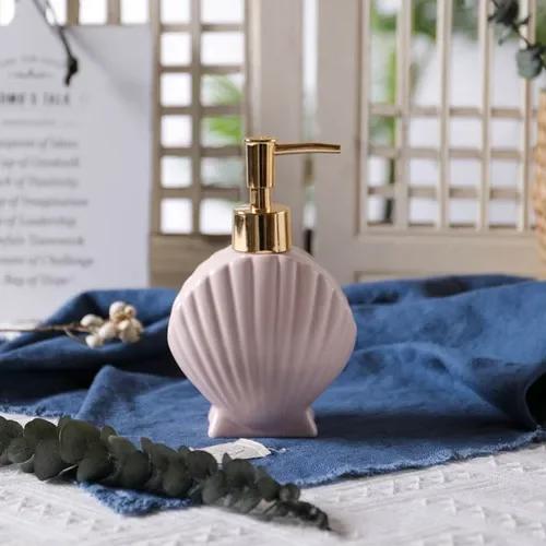 Аксессуары для ванной комнаты Простая керамическая бутылка для лосьона Креативная упаковка моющего средства Бутылка для дезинфекции рук Дозатор для мыла
