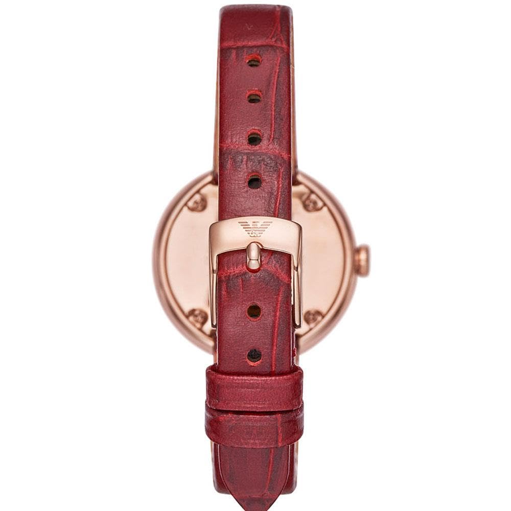 Emporio Armani Quartz Crystal White Dial Watch AR11357 Mother-of-Pearl Women's