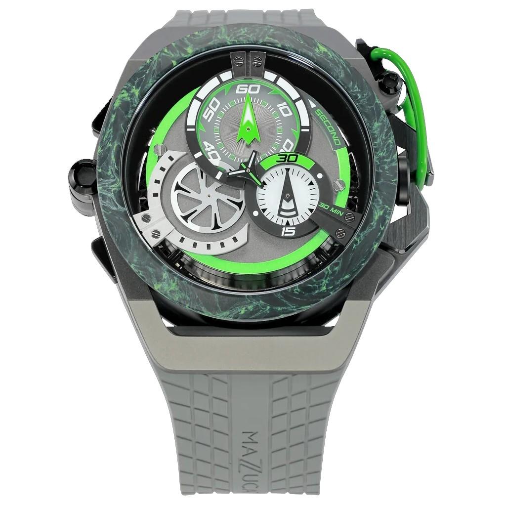 Mazzucato Мужские часы Rim Monza Reversible Chronograph с двумя циферблатами и автоматическим механизмом F1-GY361