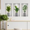Durable Creative Screen Layout Eco-friendly Printing Background Fake Window Stickers Home Decor Background Stickers