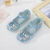 2024 Новые осенние туфли Crystal Princess Sequin на высоком каблуке из кожи для девочек