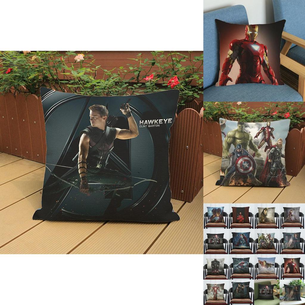Роскошная супермягкая наволочка для подушки «Альянс Мстителей» с культовым дизайном Железного человека