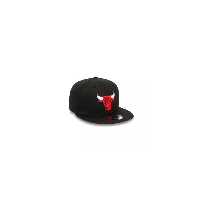 Casquette - New Era - 9fifty Chicago Bulls - Noir - Visière Plate - Snapback