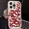 Чехол для телефона TPU с рисунком сексуальных красных губ для iPhone 16 15 14 Pro Max 16 15 Plus 13 12 Pro 11 Candy Color, ударопрочный, мягкий чехол