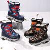 Autumn/Winter High Top Kids Snow Boots Boys Outdoor Snow Boots Girls Non-slip Plus Fleece Warm Boots