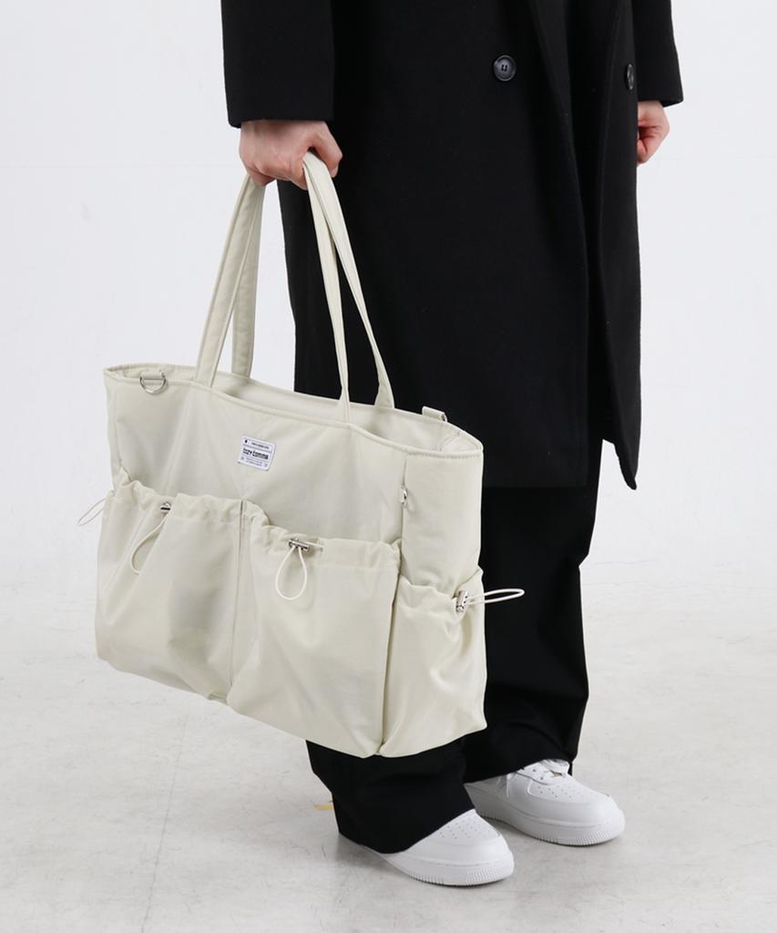 Cozycomma 17-Pocket Nylon Peddler Bag_Cozy Bag [Ivory]