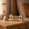 Decorative Wood Memory Box Dog Hair Keepsake Box, Wooden Bone Shaped Pet Small for Pets Storage Sympathy Memorial Gift Loss of Customizable